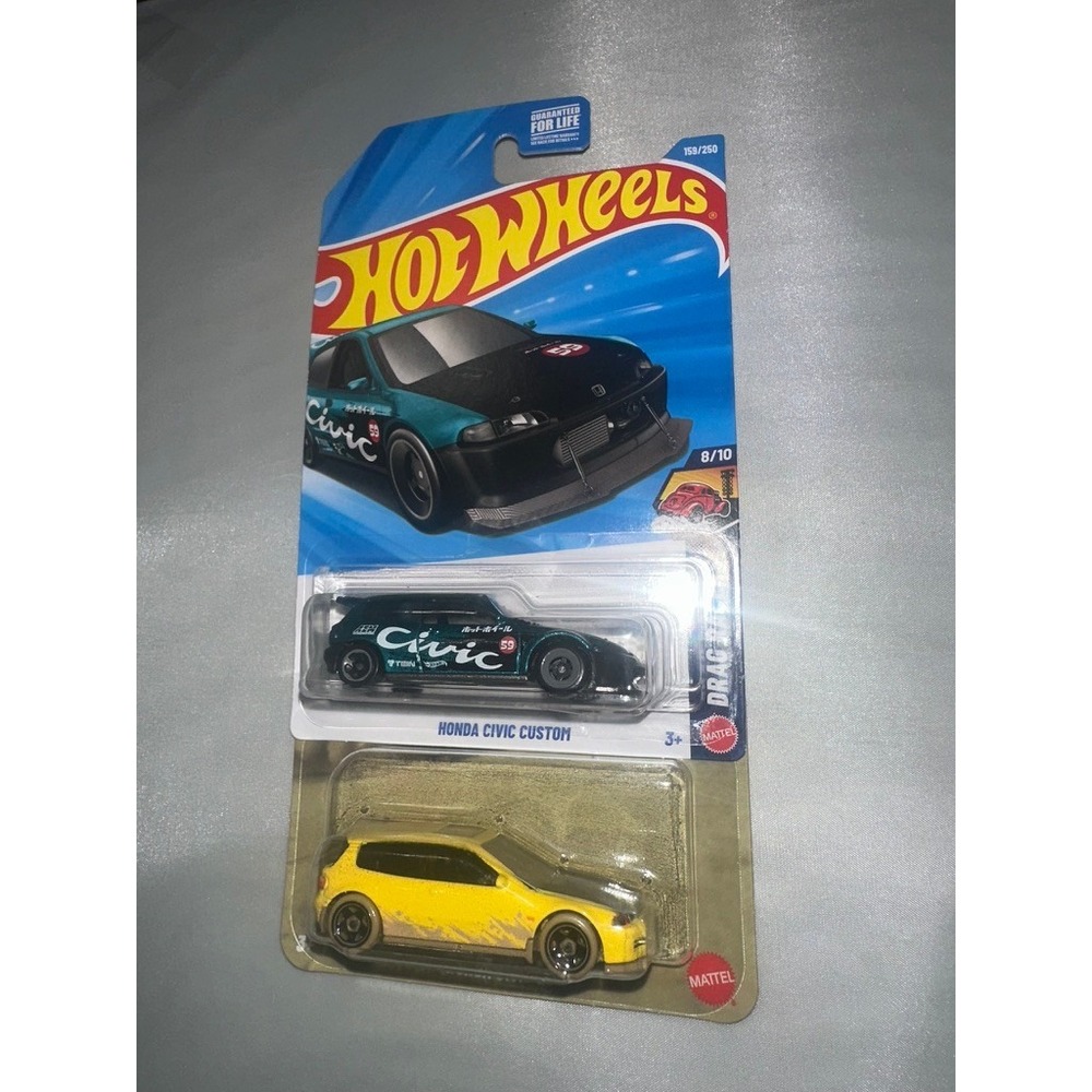 Hot Wheels Honda Civic Custom Drag Racers & Fast Furious Civic EG Lot of 2 - Picture 2 of 4